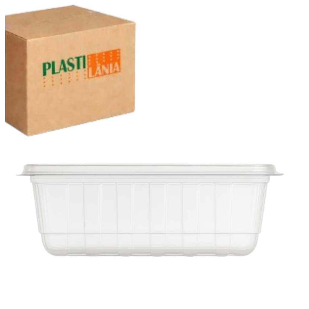 POTE RETANGULAR 350ML 10UN MARMITA DESCARTAVEL EMBALAGEM VAI AO FREEZER MICROONDAS