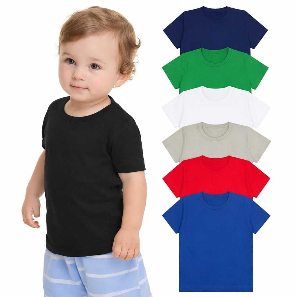 Camiseta Basica infantil e Juvenil Menino Tamanho 4 ao 16 100% algodão