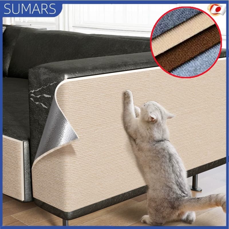 Arranhador Adesivo para Gato Auto-Adesivo Protetor para Sofá e Cama Box - Carpete Premium