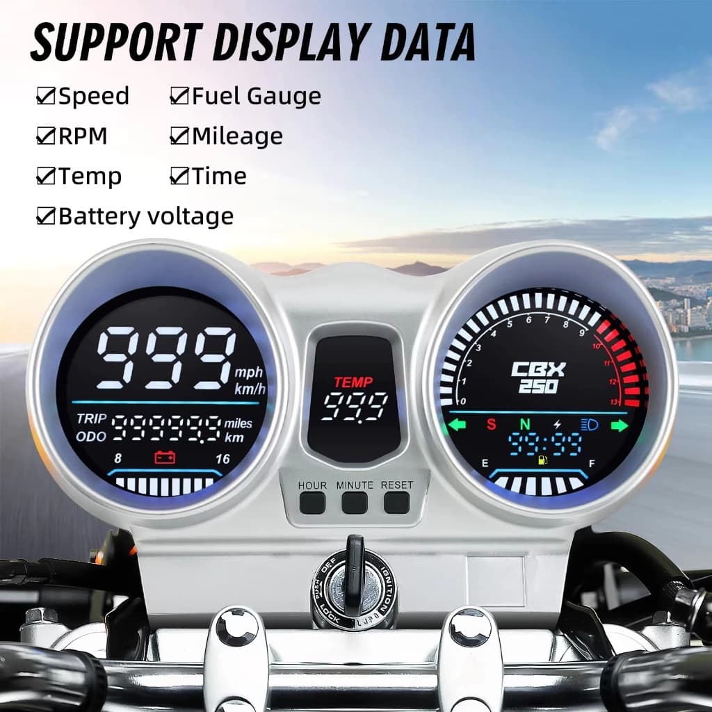 Painel Completo Para Honda Cbx250 Twister 2001 a 2008 Medidor De Velocidade 37100-KPF-961