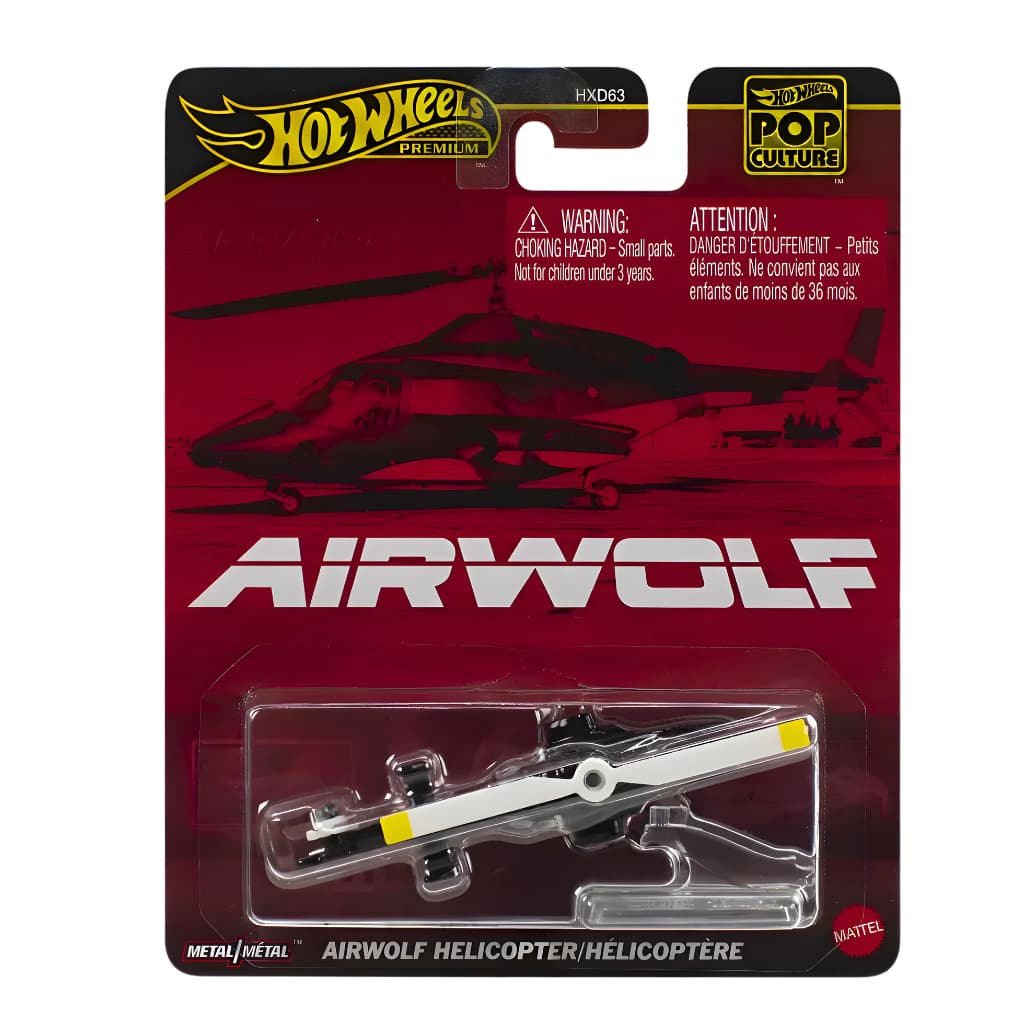 Hot Wheels Premium Airwolf Helicopter Pop Culture