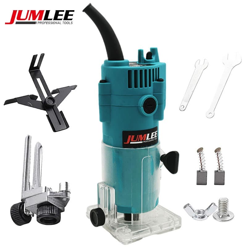 Tupia Laminadora JUMLEE 6mm Alta Qualidade e Desempenho Profissional 30000r/min Inclui acessórios
