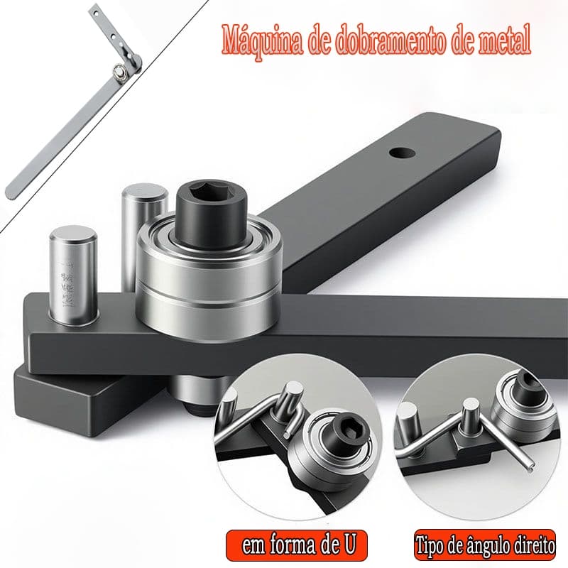 Dobrador Manual de Fio Metálico - Dobrador de Ângulo para Ferro, Aço e Cobre