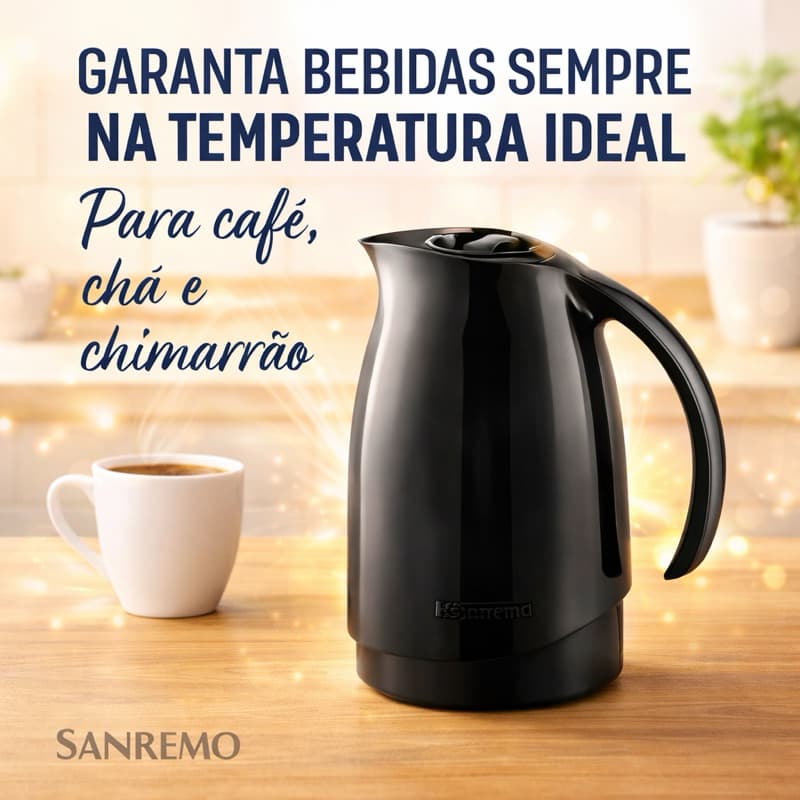 Garrafa Térmica de Café 700ml Bule  Sanremo