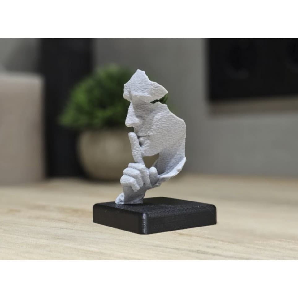 Escultura Decorativa Moderna Minimalista Silêncio Design Decoração Sala Aparador