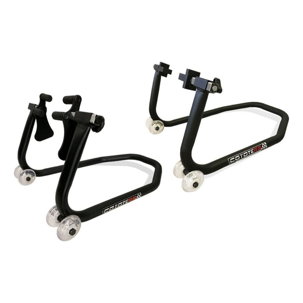 Kit Cavalete Dianteiro + Cavalete Traseiro Coyote - Modelo TOP 4 Rodinhas