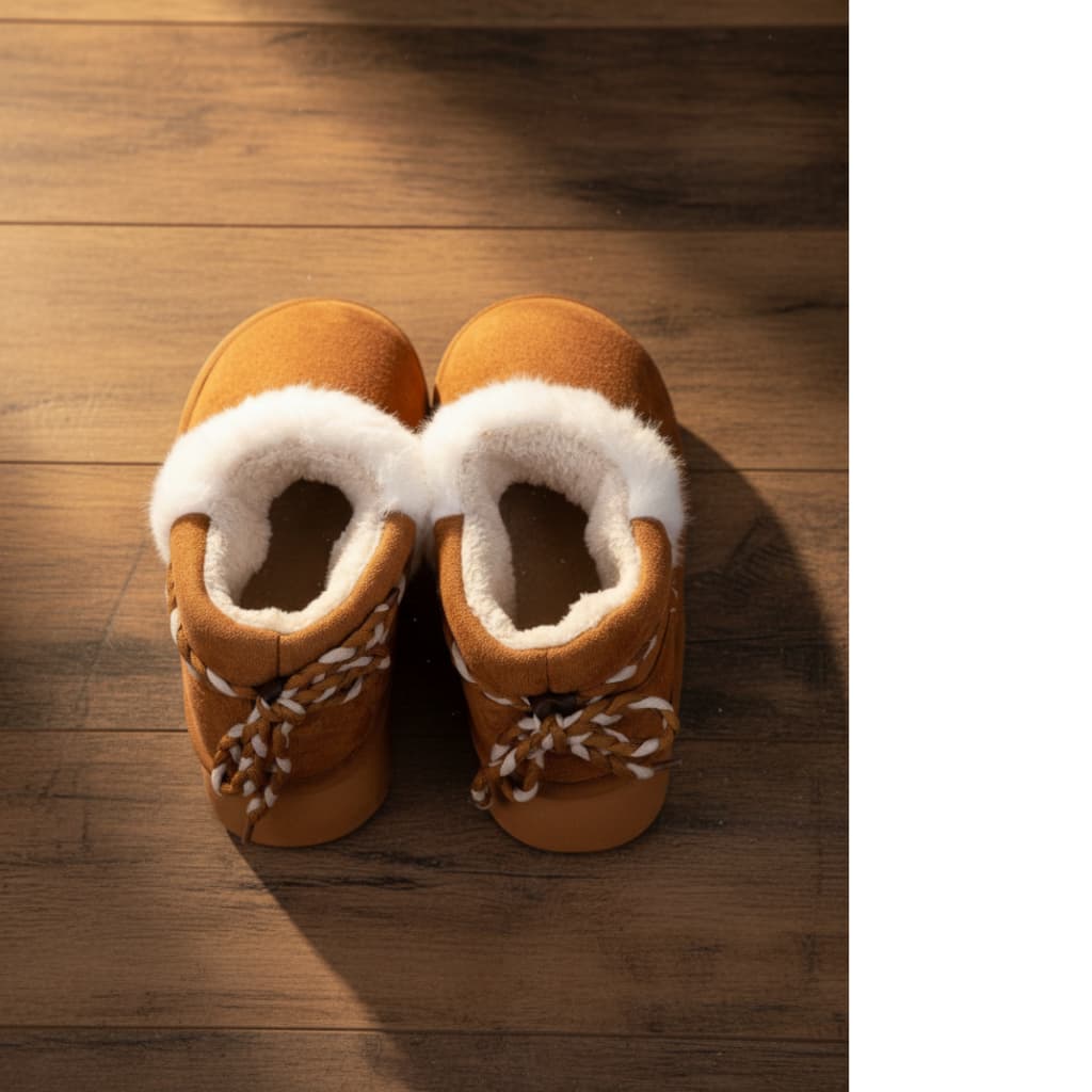 Pantufa Botinha Quentinha Confortável Pelinho Antiderrapante