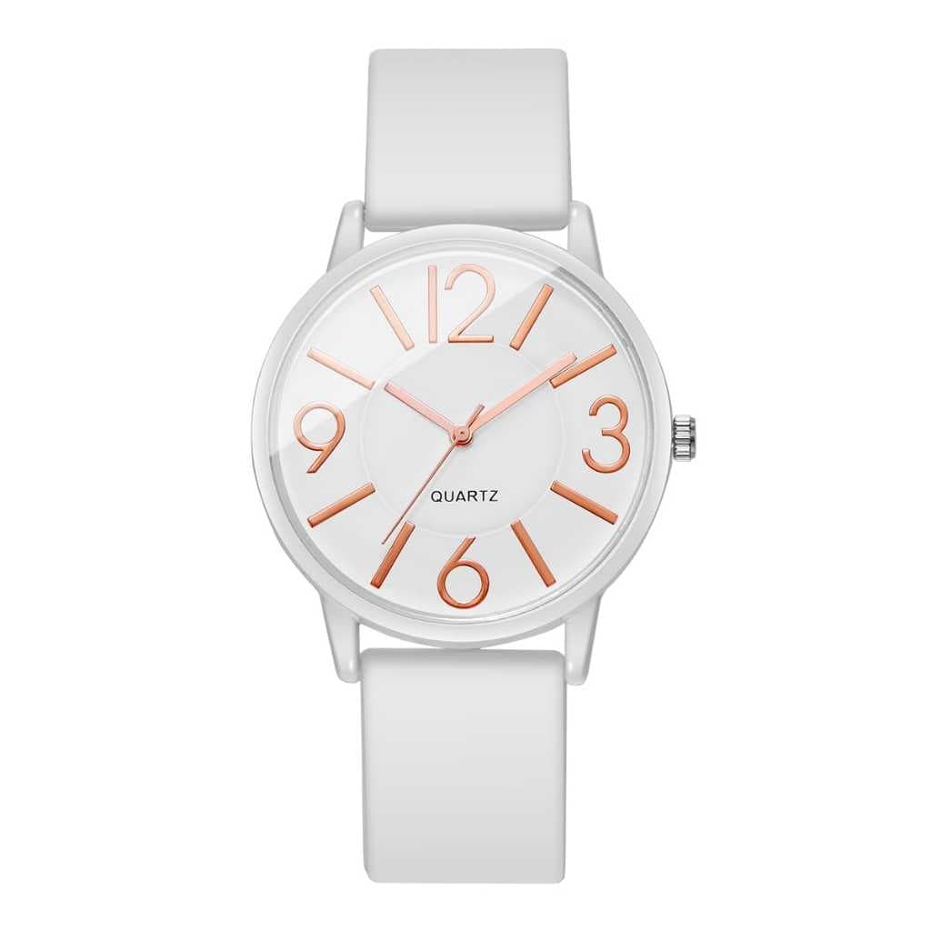 Relógio de pulso analógio feminino minimalista varias cores