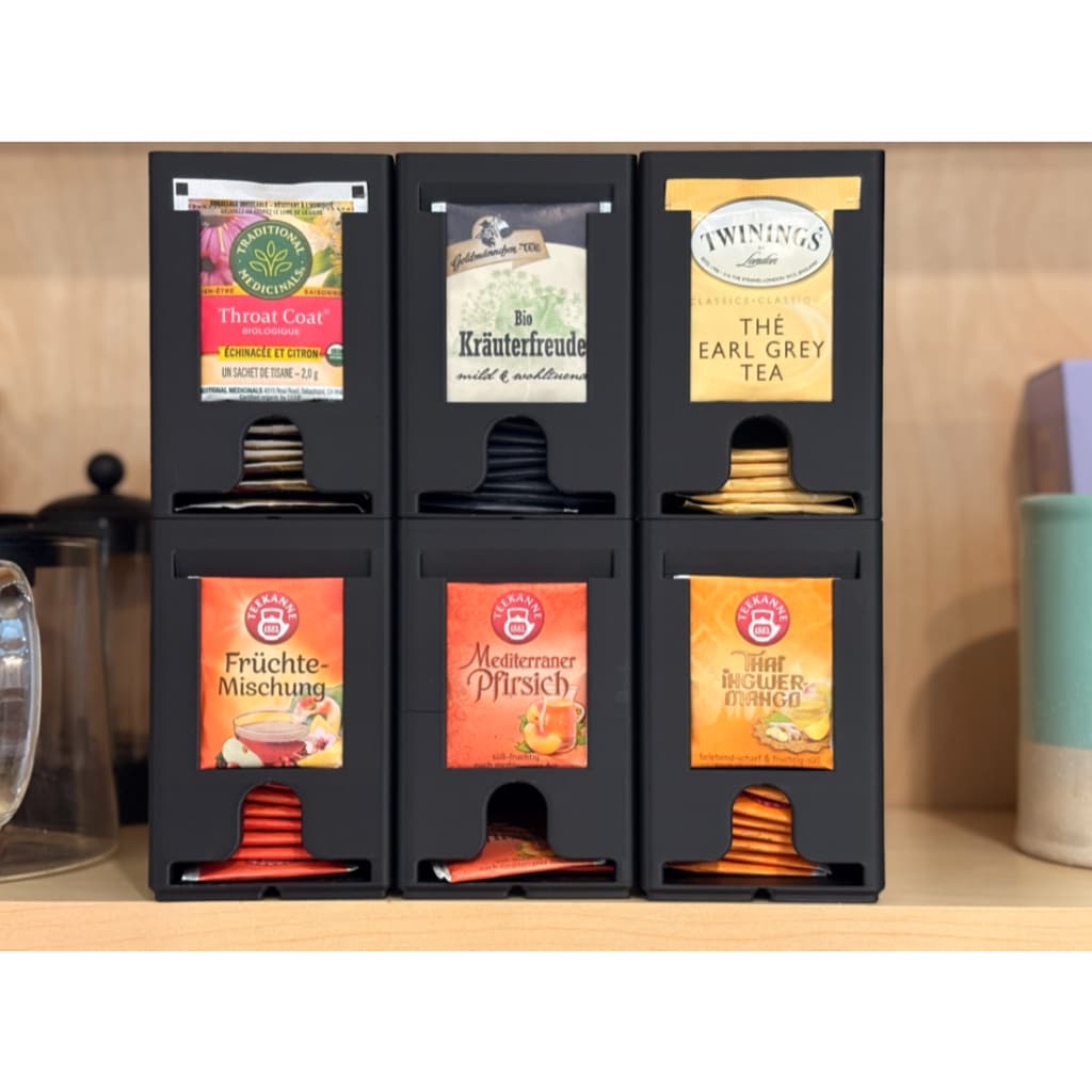 Porta Chá Organizador Moderno – Organização Inteligente para Sua Cozinha