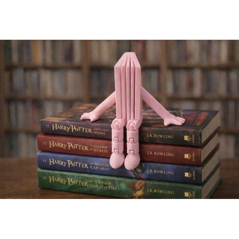 Enfeite Decorativo Livros | Escultura 3D com Pernas Articuladas