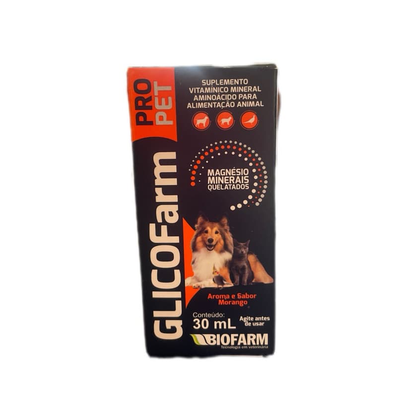 Glicofarm Pro Pet – Biofarm Suplemento vitamínico, mineral e aminoácido para animais