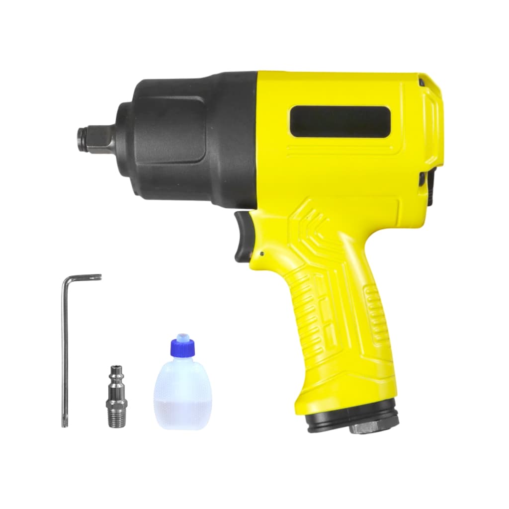 Chave de Impacto Pneumática 1/2" Profissional 1650Nm Alta Potência Reversível