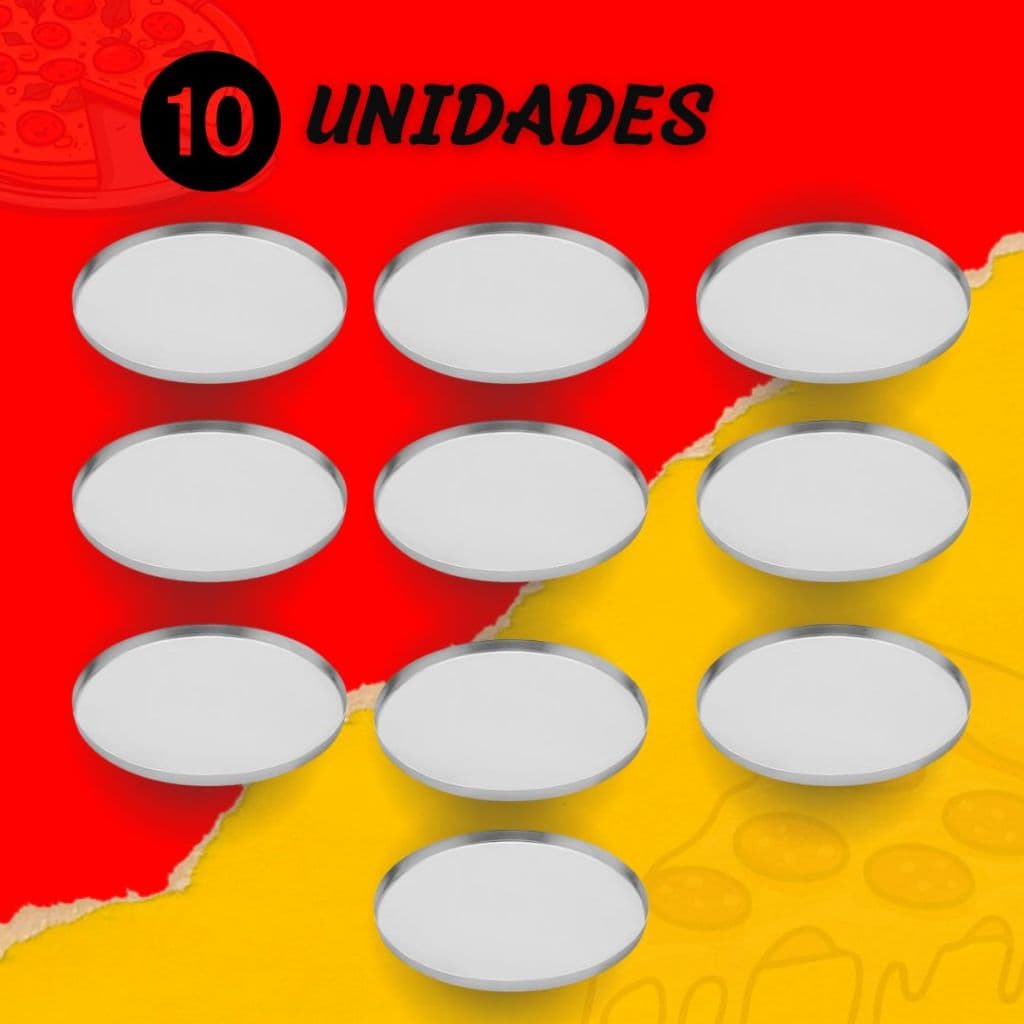 Forma de Pizza em Alumínio 35cm - Durabilidade e Uniformidade de Cozimento