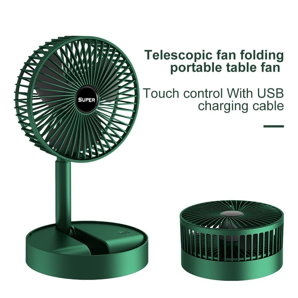Ventilador dobrável Retrátil silencioso USB Portátil de Baixo Ruído Mini Ventilador