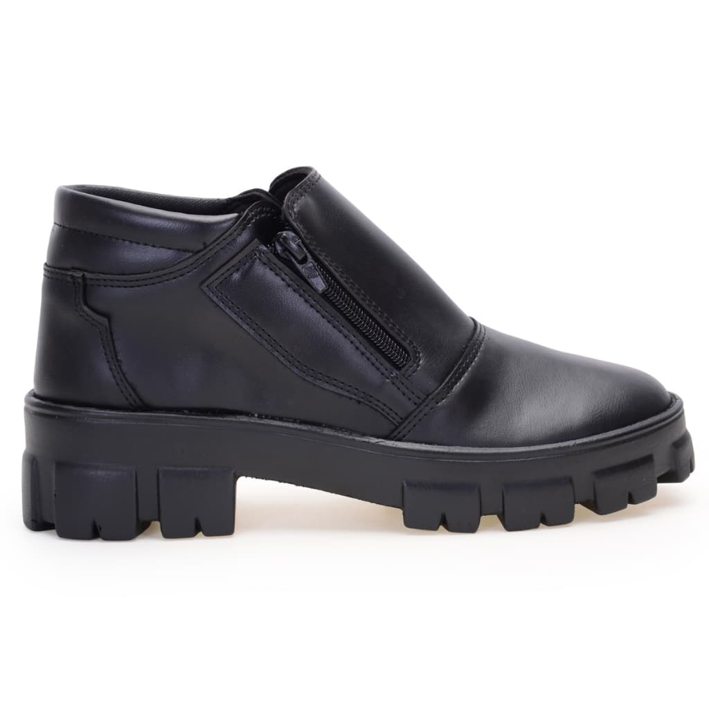 bota tratorada 2 ziper unisex cano tratorado e espumado                                                                .