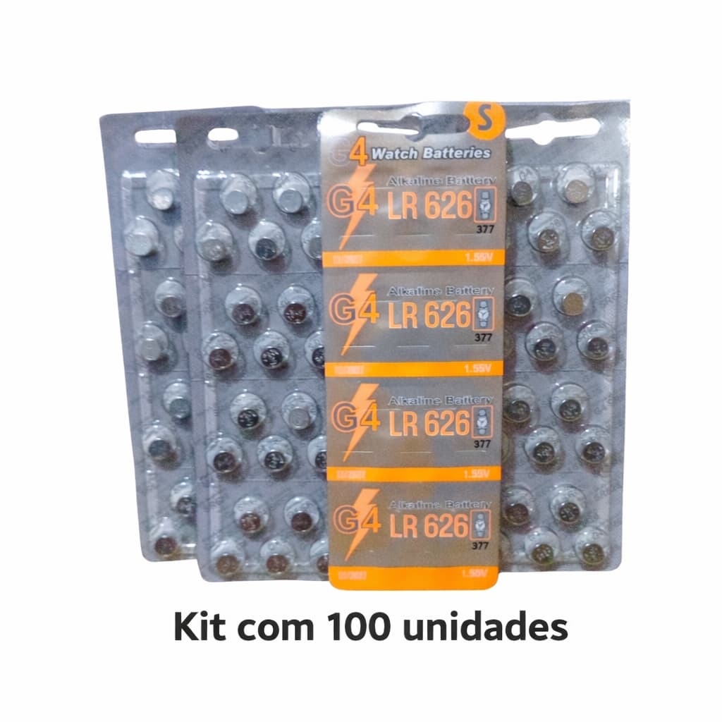 Bateria P/ Relogios G4/ 377/626 Cart. C/100