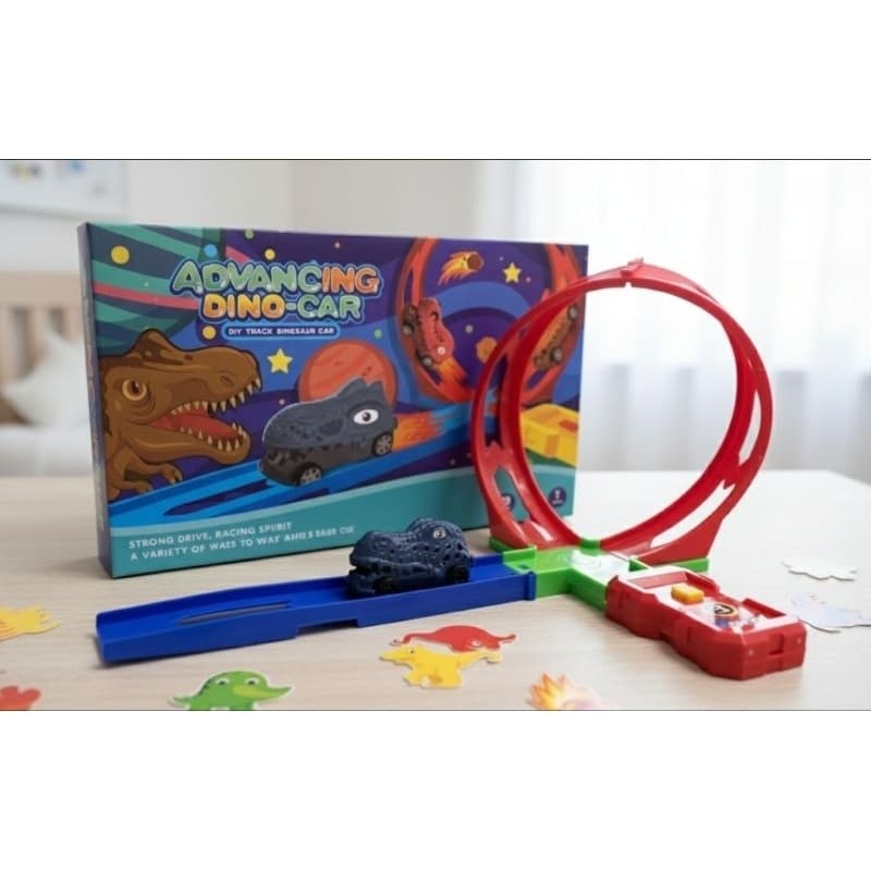 Conjunto Pista Dinossauro Com Carrinho