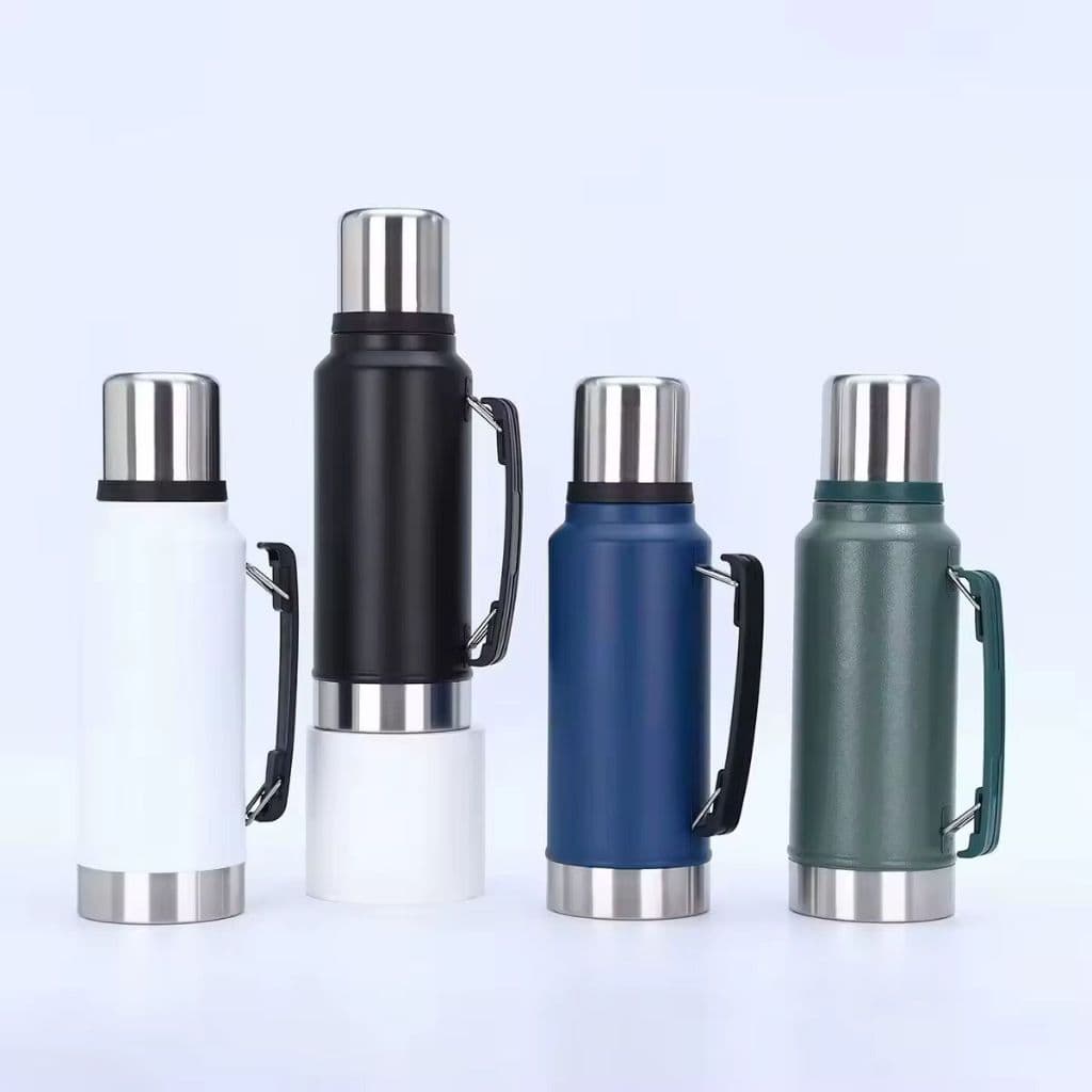 Garrafa Térmica Inox 1,2L com Alça – Mantém Gelo Até 38 Horas | Tereré, Chimarrão, Água e Café