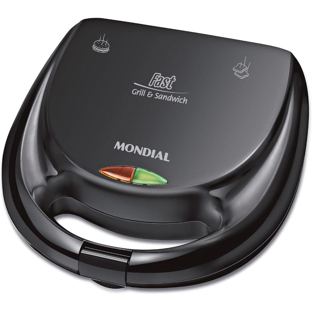 Sanduicheira Fast Grill e Sandwich, Mondial, 750W - S-12  220v