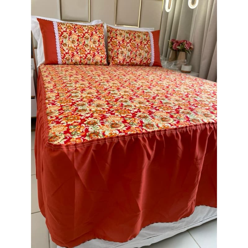 COLCHA EMILLI  CASAL BOX ESTAMPADA 2,40x2,50