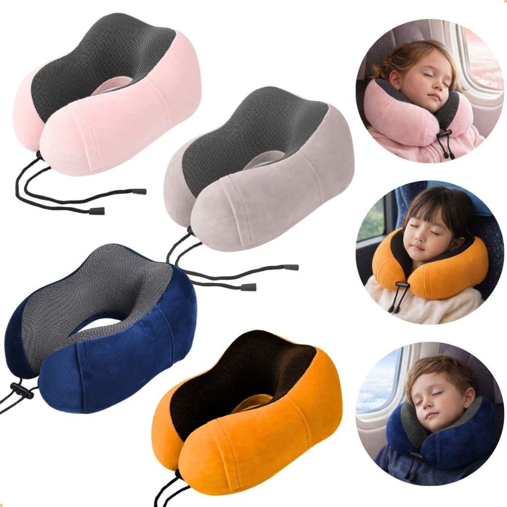 Almofada Infantil Viagem Nasa Espuma Viscoelástico Conforto Almofada PRO Ergonômica Infantil