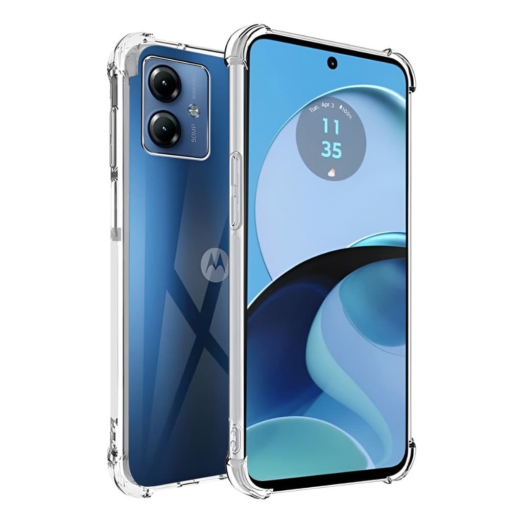 Capa Motorola Moto G14 Capinha Case Transparente Anti Impacto Bordas Reforçadas Silicone TPU