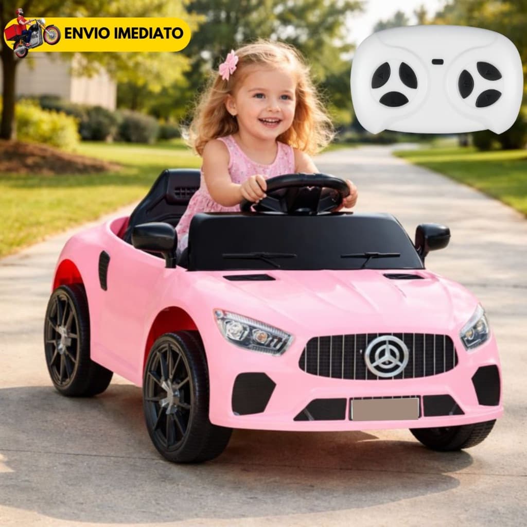 Carro Elétrico Infantil Striker X10 12v Bluetooth E Controle Rosa