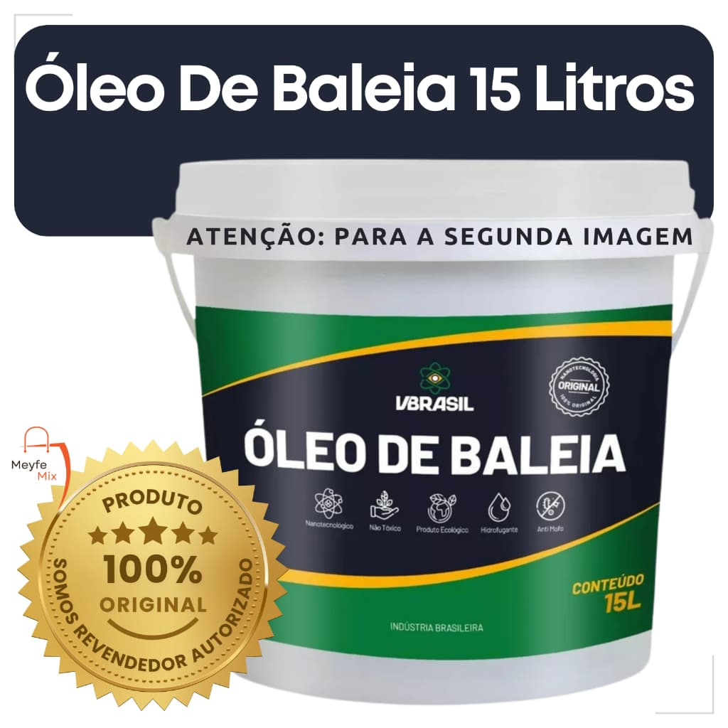 Impermeabilizante Óleo De Baleia 15 Litros VBrasil Original Alto Rendimento Com Isolante Térmico