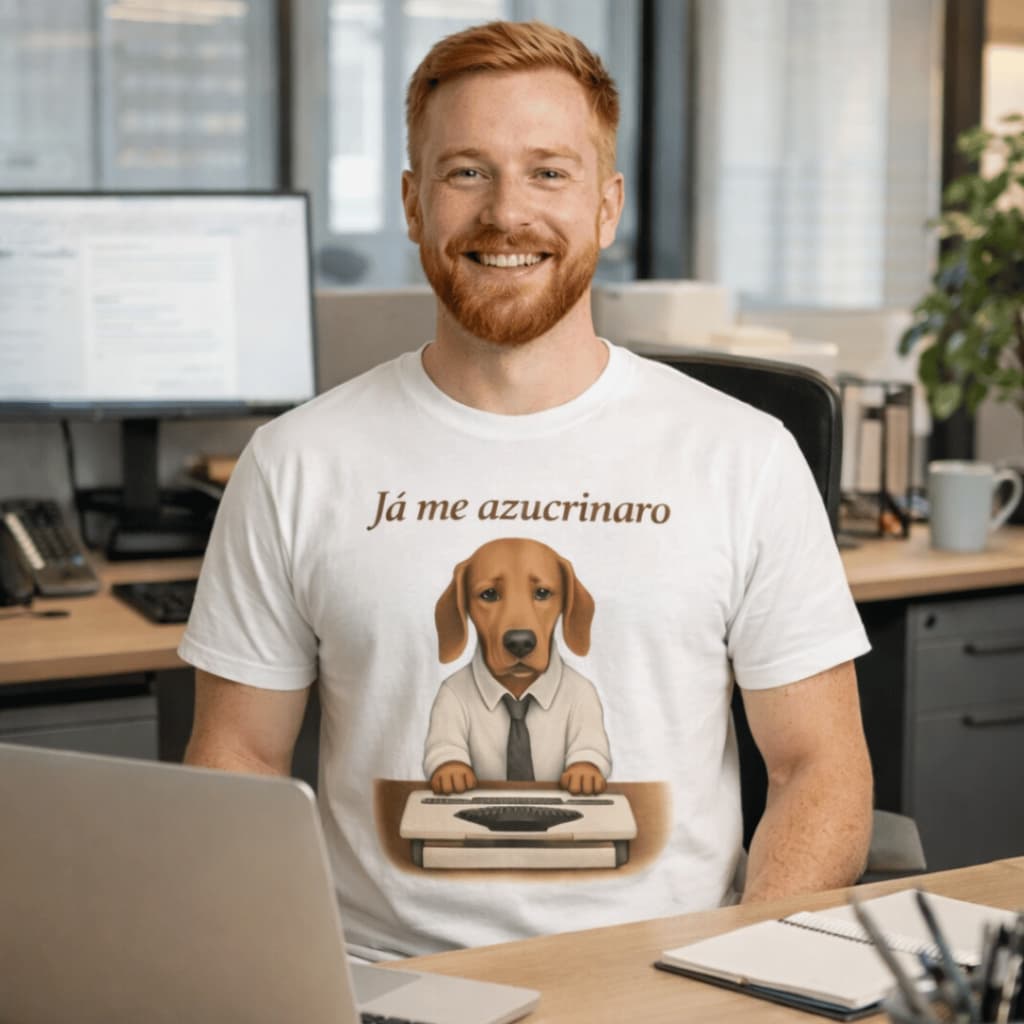 CAMISETA MEME BRASILEIRO JÁ ME AZUCRINARO CACHORRO CARAMELO | 100% ALGODÃO PREMIUM  | ENVIO IMEDIATO