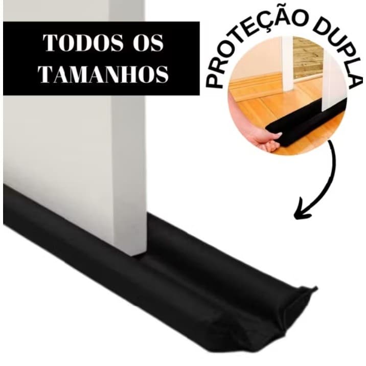 Veda porta protetor impermeável contra insetos poeira vento dupla proteção