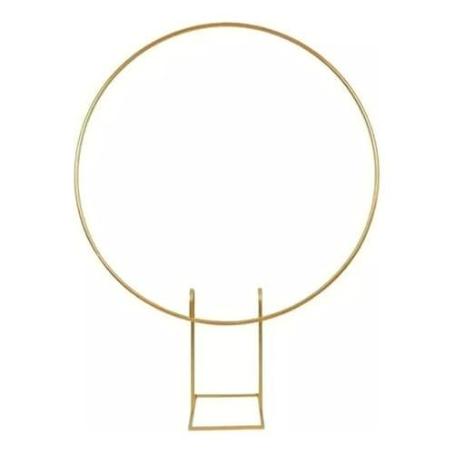 Arco Redondo 1,50m Desmontável para Decoração de Festas em Ferro Dourado