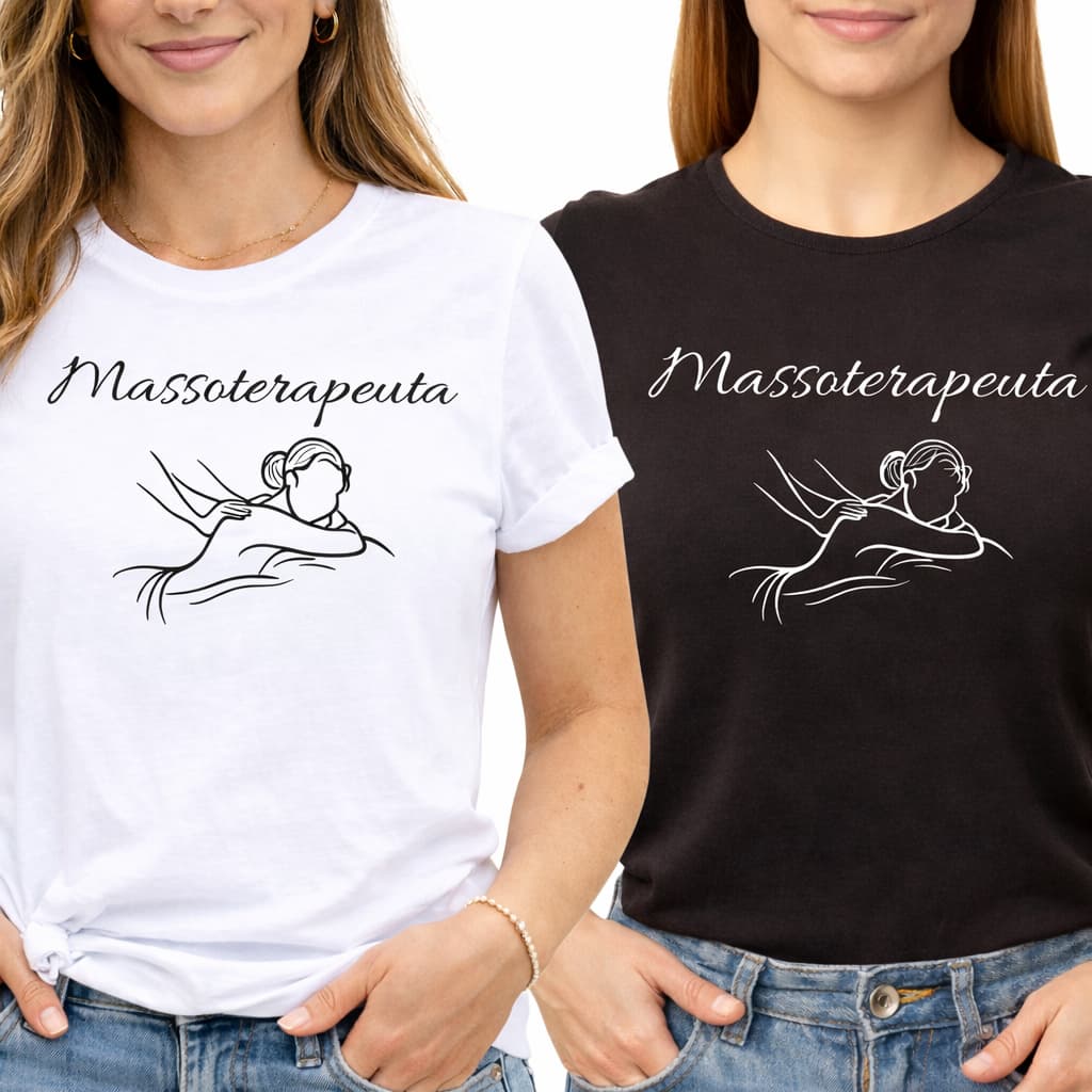 Camiseta Blusa T Shirt Feminina Estampada Massoterapeuta