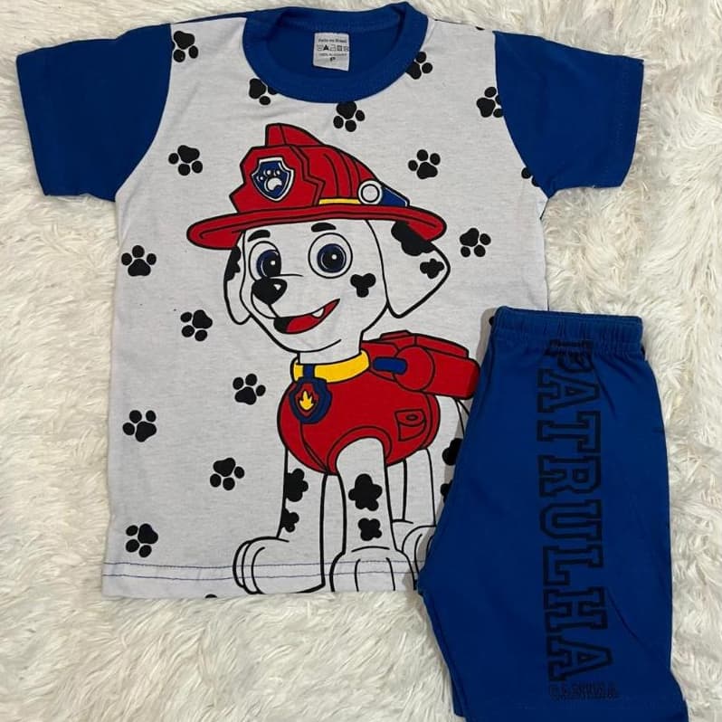 Fantasia Patrulha Canina Conjunto Menino Infantil