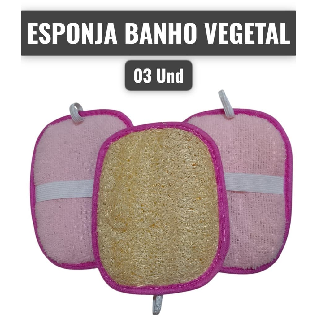 Bucha Vegetal Natural para Banho Atoalhada, Bucha com ação esfoliante Esfoliante