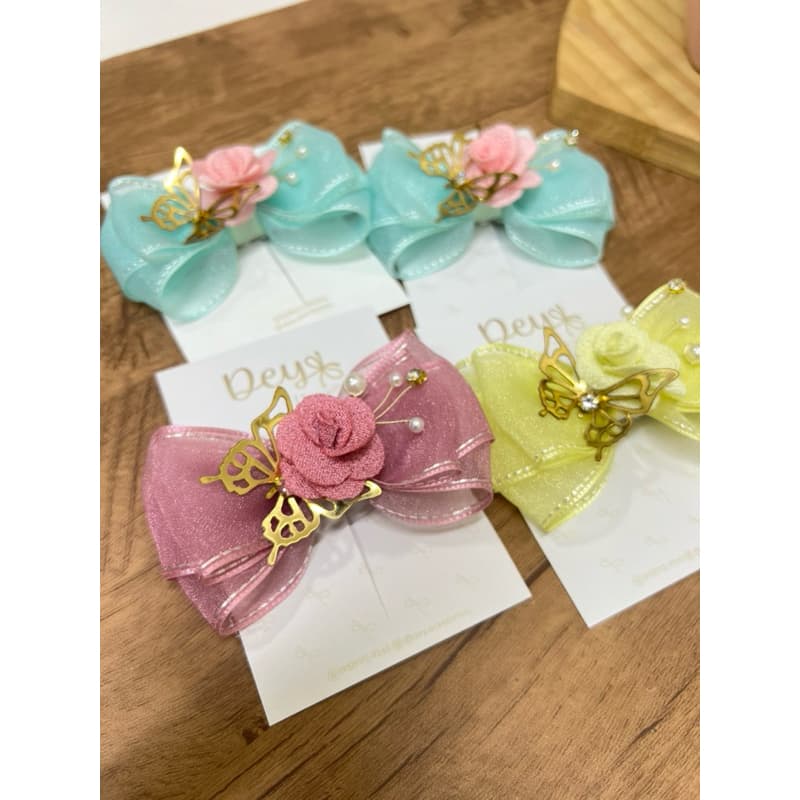 Laço  infantil  de organza / Laço Organza Medio/ laço