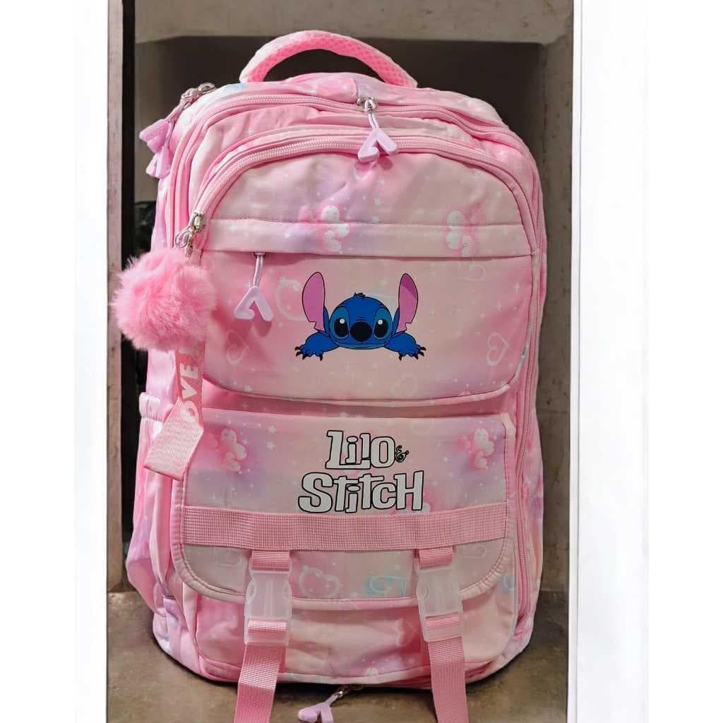 Mochila Escolar Do Stich Femenina