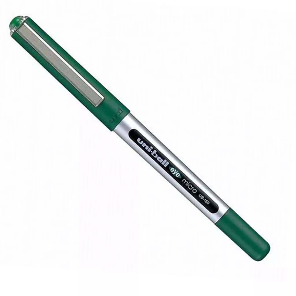 12 UN Caneta Uni-ball 0.7mm Fina Vermelha / Verde Para Escola e Escritório