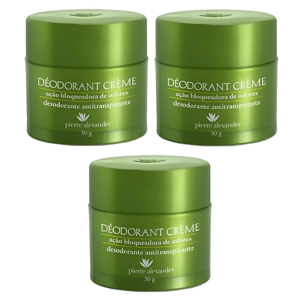 Kit 3 Desodorante Pierre Alexander Bloqueadora De Odores 50g