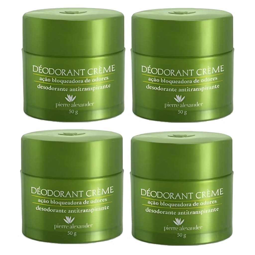 KIt 4 Desodorante Pierre Alexander Bloqueadora De Odores 50g