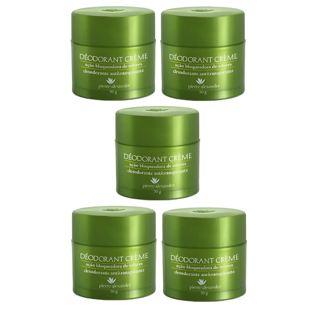 Kit 5 Desodorante Pierre Alexander Bloqueadora De Odores 50g