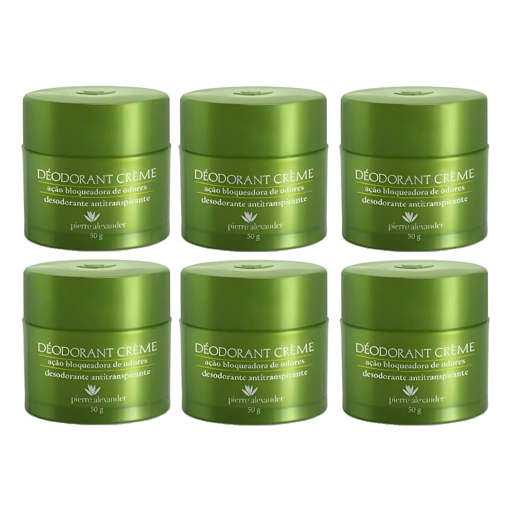 Kit 6 Desodorante Pierre Alexander Bloqueadora De Odores 50g