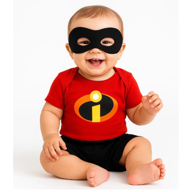 Body Bebê Infantil Mêsversário Temático Os Incríveis