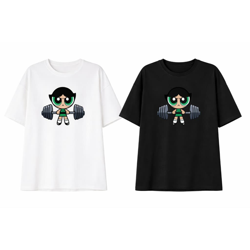 Camiseta Feminina T-Shirt Estampada Power Girl Academia