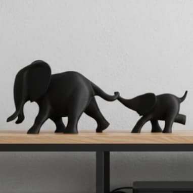 Elefante Decorativo Escultura Enfeite Minimalista Modernos para Sala, Quarto, Escritório, Presente Criativo e Decoração