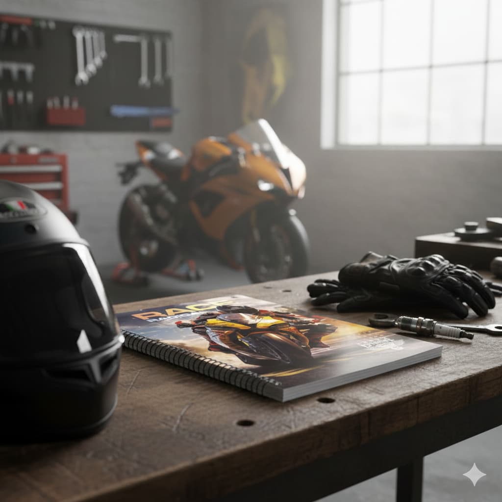 Caderno Universitário Moto Radical 10 Matérias – 160 folhas