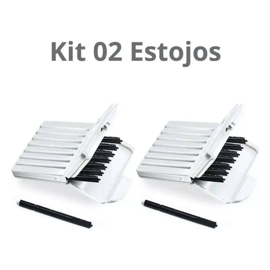 Kit 02 Filtros Protetor de Cera NanoCare Widex Estojo com 8 Unidades