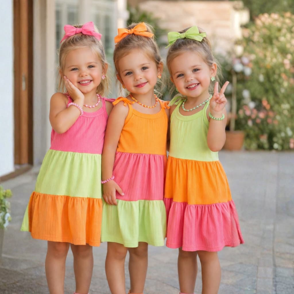 Vestido Infantil Menina Três Marias |  Vestido Infantil Tamanho 1 ao 10 | Vestido Fresquinho Infantil e Juvenil