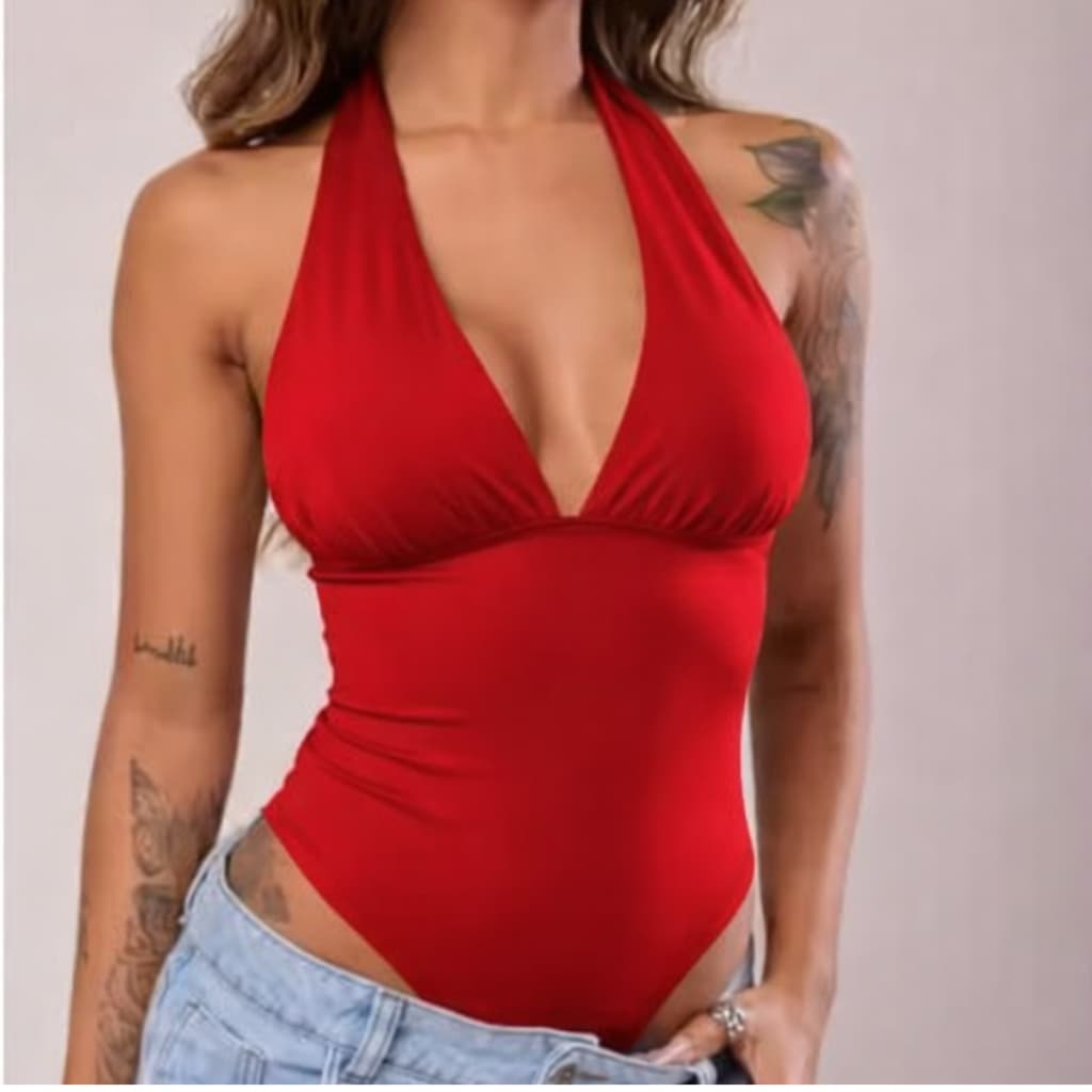 BODY COM AMARRAÇÃO MULTI FORMAS EM SUPLEX MODA GRINGA