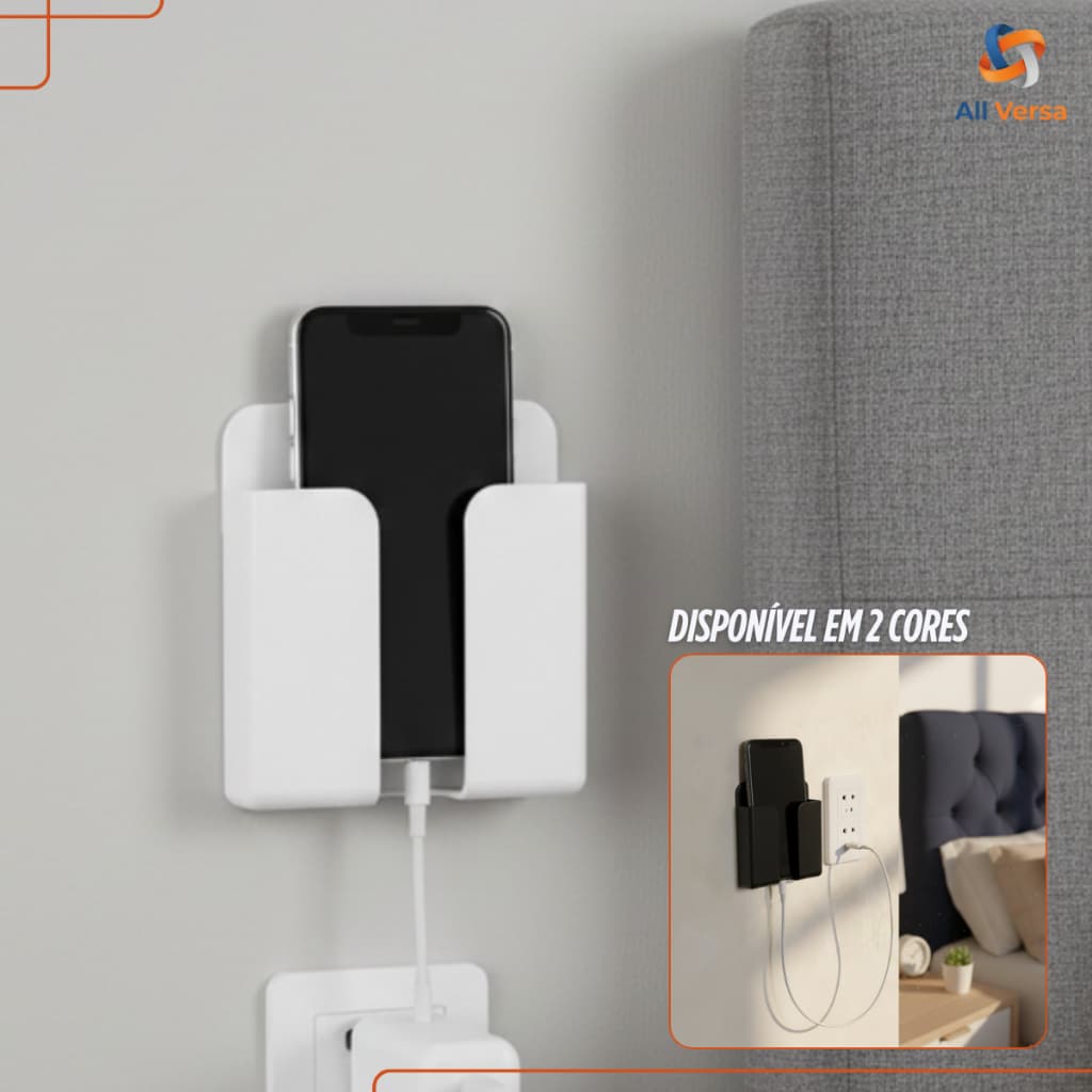 Suporte Multiuso Adesivo Para Celular & Controle – Sem Furos | Parede, Quarto e Escritório | PLA