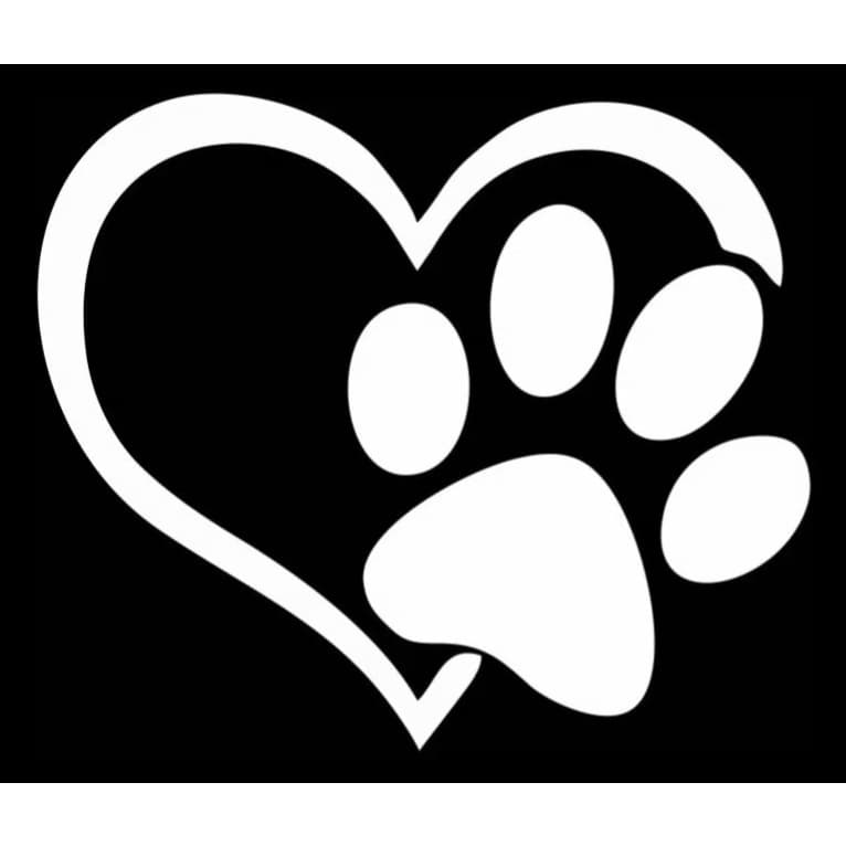 Patinha Carro Moto Notebook - Vinil Resistente 10x10cm - Amor por Animais Cão e Gato